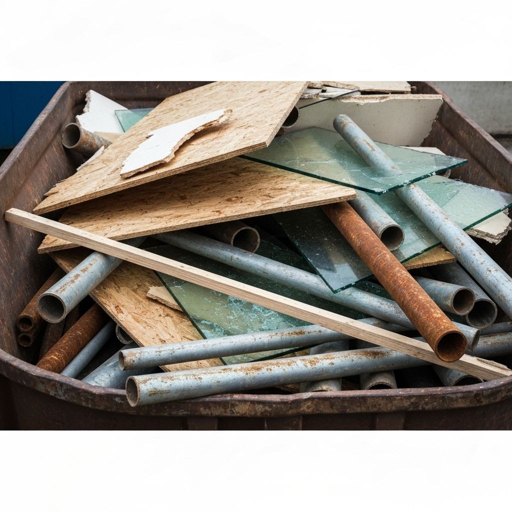 Construction waste bin